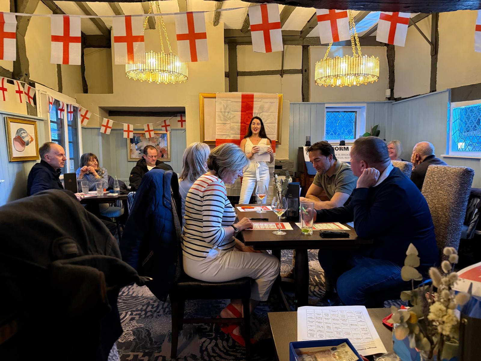 Quiz bingo underway at the pub